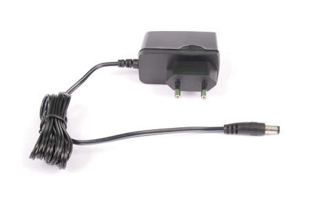 Electric shaver charger isolated on white backgroundの写真素材