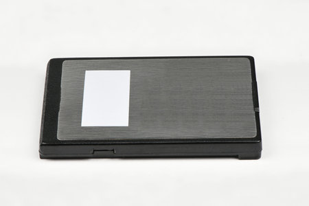 Modern professional  Memory Card features 64GB Storage Capacity,  ready to be used. Isolated on...