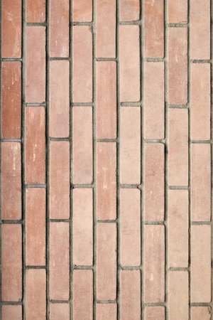 New and Clean Red Brick Wall. High resolution photo. Full depth of field (DOF).