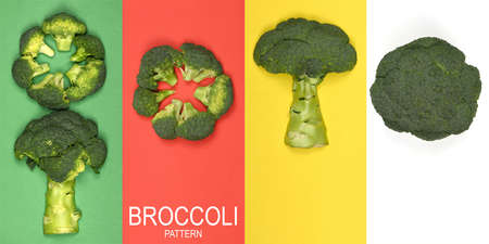 Creative layout made of broccoli. High resolution photo. Full depth of field.の写真素材