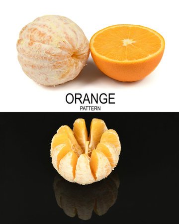 Creative layout made of orange. High resolution photo. Full depth of field.