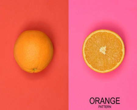 Creative layout made of orange. High resolution photo. Full depth of field.の写真素材