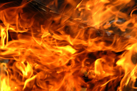 Fire flame texture. Blaze flames background. Burning concept