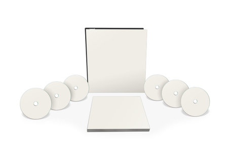 Bundles blank white template for presentation layouts and design. 3D rendering. Digitally Generated...
