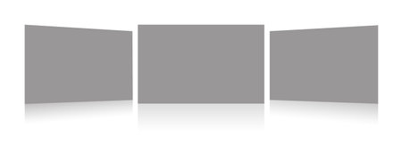 Gray Insert report or screenshoot blank template for presentation layouts and design. 3D rendering. Digitally Generated Image. isolated on white background.の写真素材