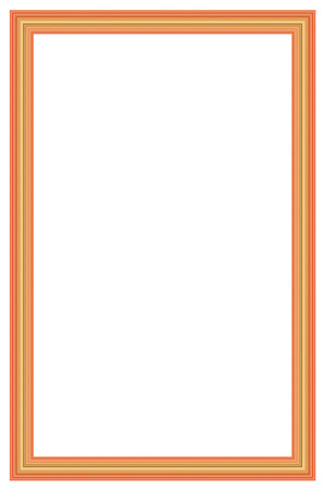 Vertical frame for photo and design with aspect ratio 2 to 3 on a white background. Creative frame consisting of many colored lines.の写真素材