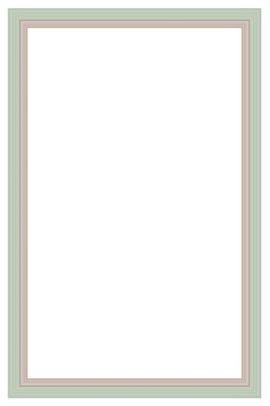 Vertical frame for photo and design with aspect ratio 2 to 3 on a white background. Creative frame consisting of many colored lines.の写真素材