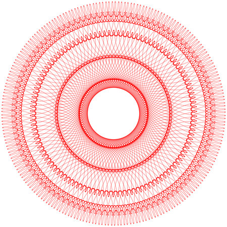 Simple red lines frame with double stroke. Monogram blank for text design. Ink pattern for greeting cards, documents or wedding invitations.の写真素材