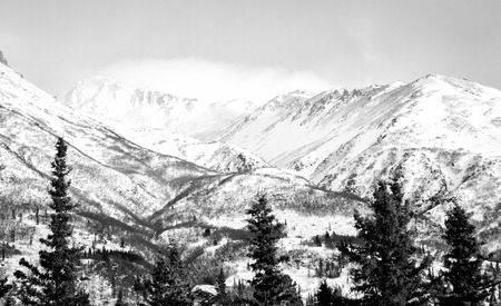 alaskan mountainsの写真素材