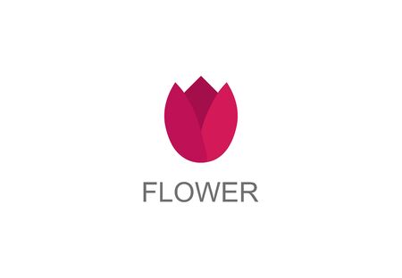 Flower logo design Vector illustrationのイラスト素材