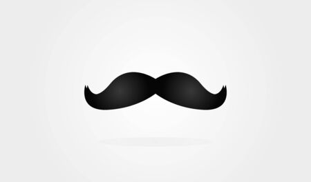 Mustache icon. Classical old style. Ä°solated vector illustrationのイラスト素材