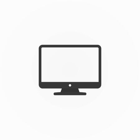 Computer icon. Ä°solated vector illustration on white backgroundのイラスト素材