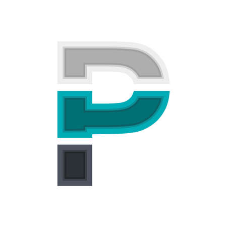 V vector font alphabet, modern dynamic design. Black, irish blue, white color. For; design elements; logo, creative poster, corporate identity, application etc.のイラスト素材