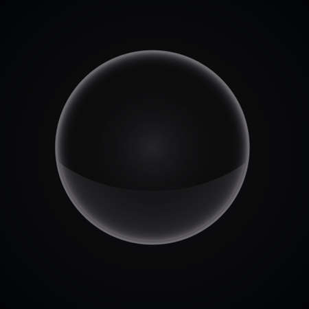 Drop on black backgroundのイラスト素材