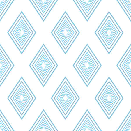 Pattern of blue rhombusのイラスト素材