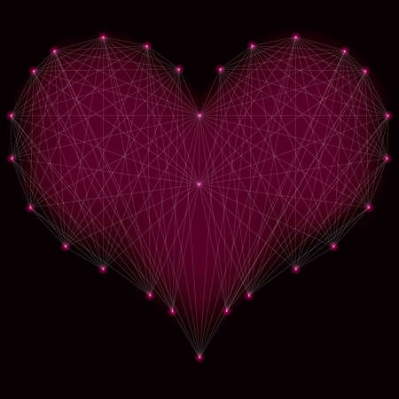 The original symbol of love in a modern styleのイラスト素材