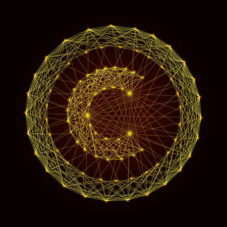 The original golden copyright symbolのイラスト素材