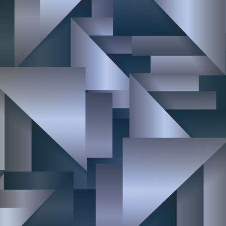 Wallpaper in a geometric style with the effect of gray color metalのイラスト素材