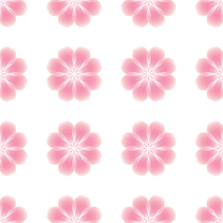 Gentle seamless pattern of pink flowers abstaktnyh. Bright colors. Translucent shades of pink and red.のイラスト素材
