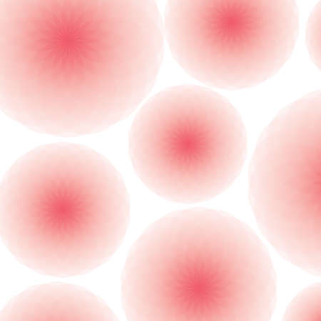 Delicate transparent flowers on a white background. Pink abstract flowers. Romantic mood.のイラスト素材