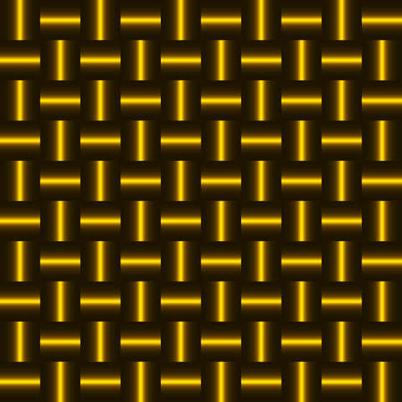 Background of golden squares. Chess order. Metal texture.のイラスト素材