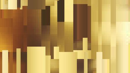 The original pattern of rectangles and squares. Shades of gold. The restrained tone. Volume texture.