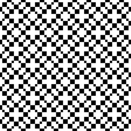 Abstract background of squares on a white background. Monochrome image. Seamless pattern of pixels.のイラスト素材