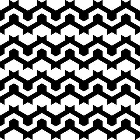 Geometric pattern on a white background. Black and white image.のイラスト素材
