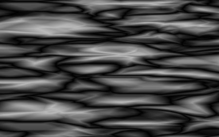 Chaotic motion of geometric shapes and angles. Monochrome image. Waves and ripples on the surface. Texture.のイラスト素材