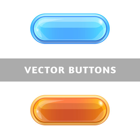 Original buttons for websites and applications. The illusion of volume.