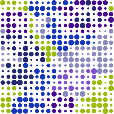 Seamless pattern of circles on a white background. The illusion of movement. Bright colors.のイラスト素材