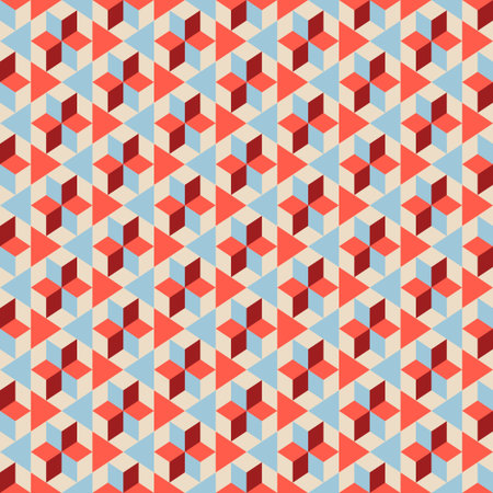 Seamless pattern on a beige background. Ethnic style.のイラスト素材