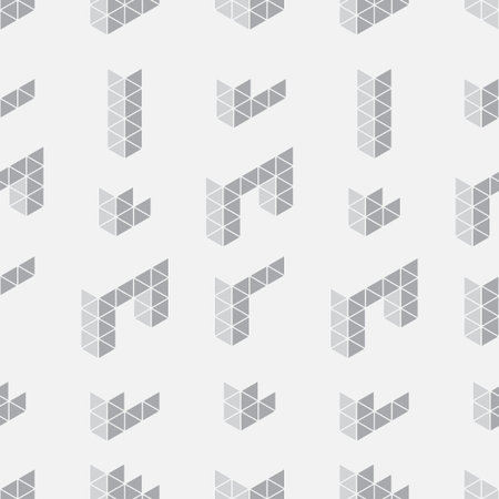 Seamless background with geometric shapes. Shades of gray.