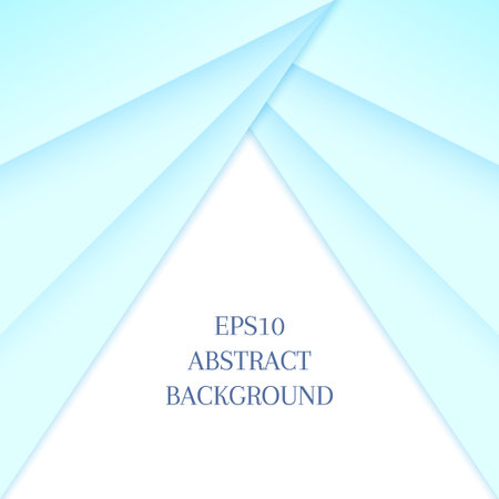 Abstract background with blue triangles on a white background. Empty space for text.のイラスト素材