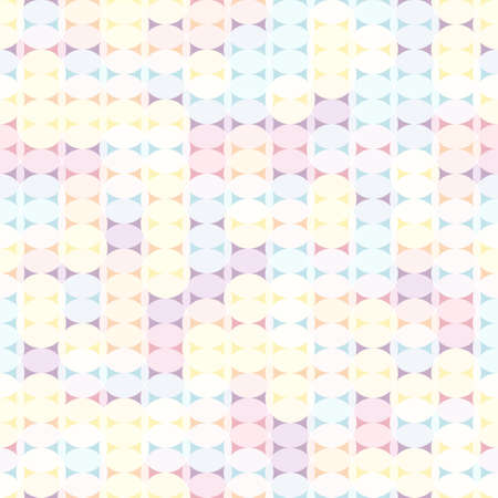 Seamless pattern in bright shades of circles. Muted shades.のイラスト素材