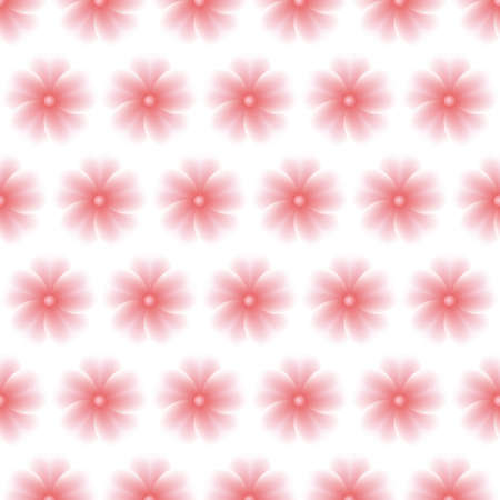 Seamless pattern with delicate pink flowers on a white background. Floral pattern.のイラスト素材
