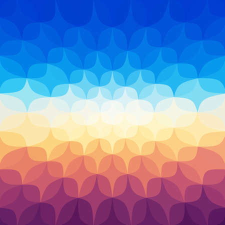 Abstract background with lots of bright geometric elements. Juicy colors.のイラスト素材