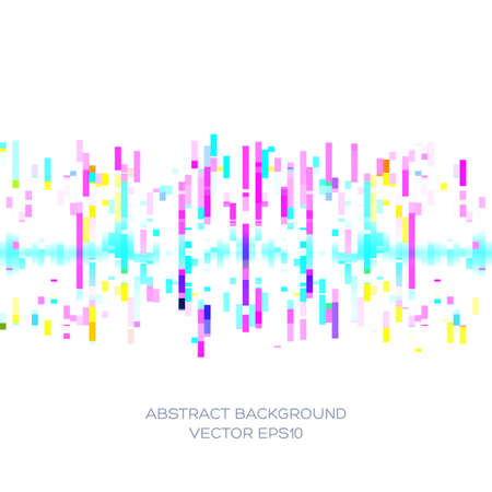 Abstract background with a pattern of chaotically arranged geometric shapes. Space for text.のイラスト素材