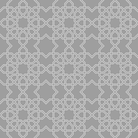 Beautiful seamless pattern of geometric elements in oriental style. Mosaic of the figures.