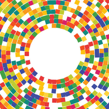 Abstract background with mosaic texture. Vibrant shades of colors.のイラスト素材