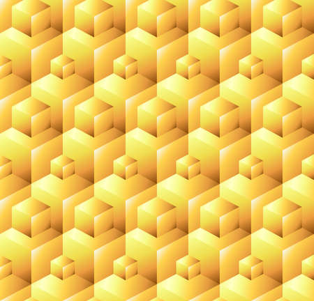Abstract seamless pattern from zootyh cubes. Cubic texture.のイラスト素材