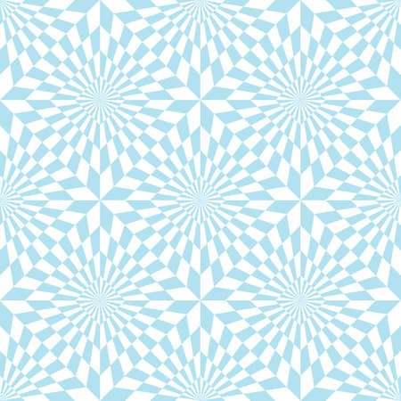 Abstract seamless pattern of geometrical elements. Optical illusion.のイラスト素材