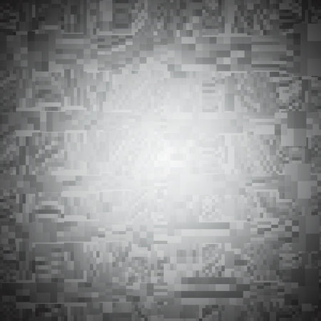 Abstract background of many squares. Shades of gray. Spot light in the Center.のイラスト素材