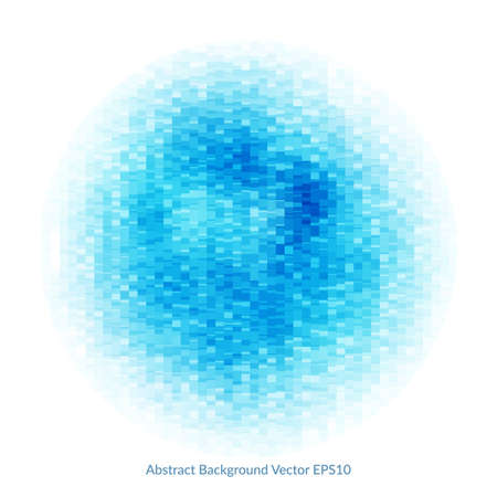 Bright blue spot on a white background. Geometric texture. The movement of color and shape.のイラスト素材