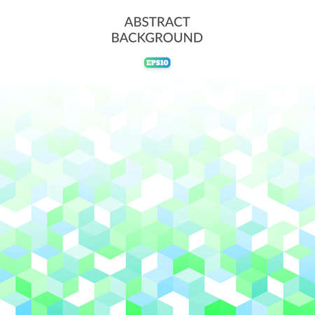 Abstract background of many cubic forms. White space for text.のイラスト素材