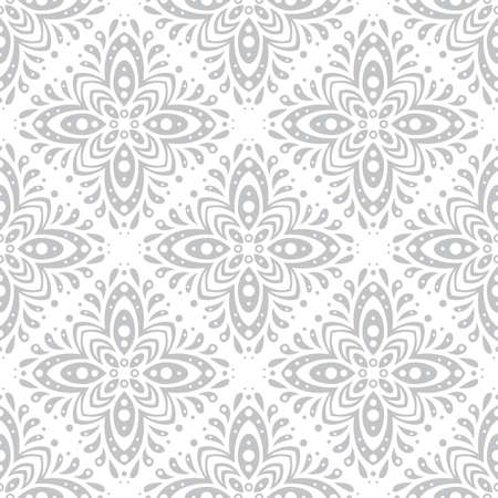 Abstract seamless pattern in vintage style. Interlocking shapes and textures.のイラスト素材