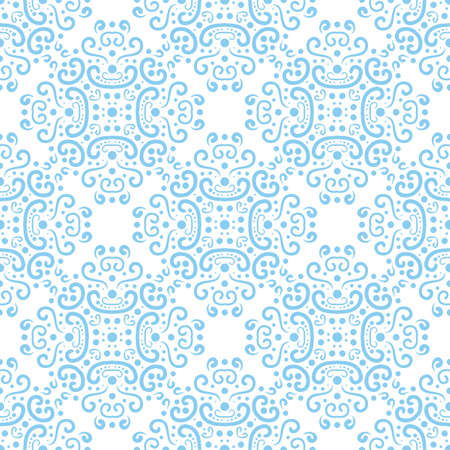 Abstract seamless pattern in vintage style. Interlocking shapes and textures.のイラスト素材