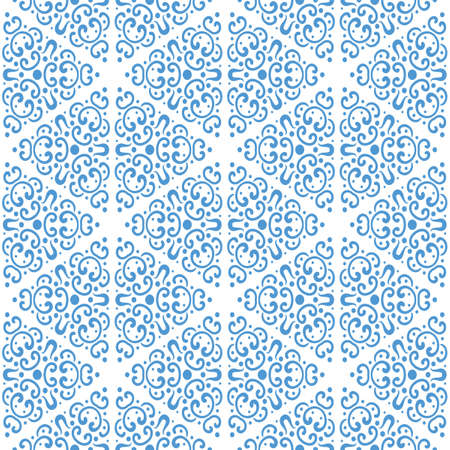 Abstract seamless pattern in vintage style. Interlocking shapes and textures.のイラスト素材