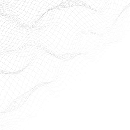 Abstract design of distorted lines and shapes.のイラスト素材