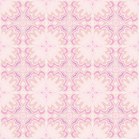 Abstract seamless pattern of wavy geometric forms. The optical distortion of the image.のイラスト素材